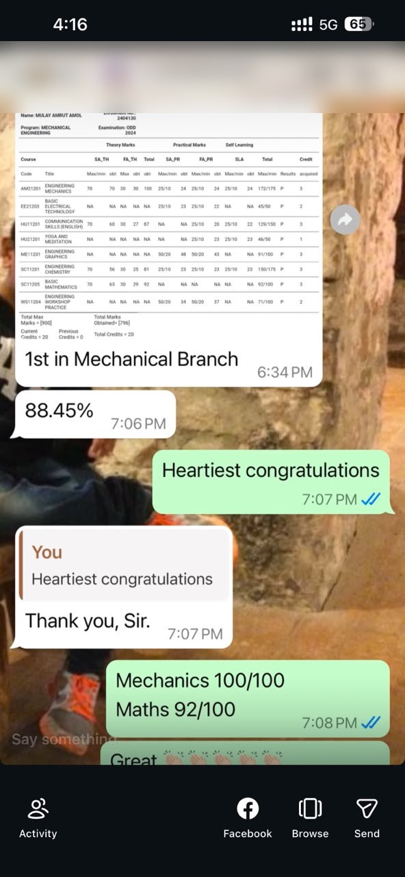 Student result 2