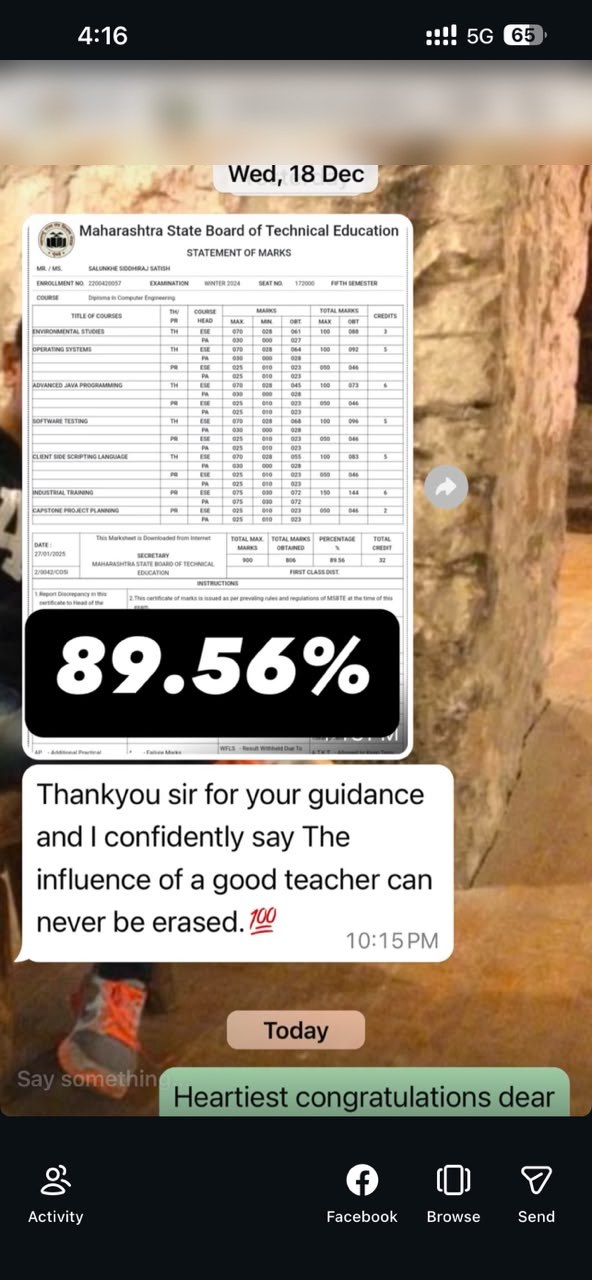Student result 6