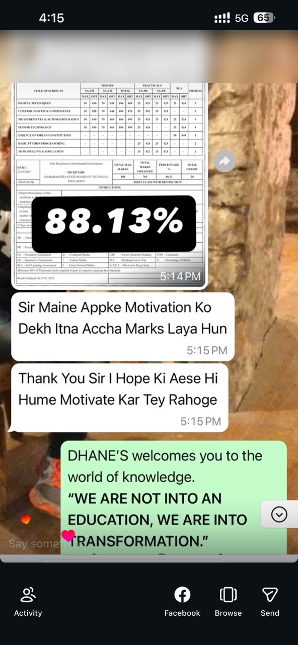 Student result 8